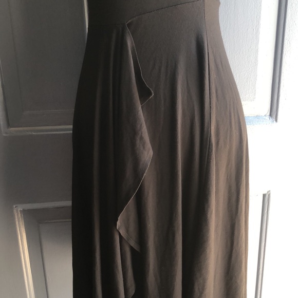 Ann Taylor Black Strapless Vertical Front Ruffle Dress size XS - Picture 10 of 12